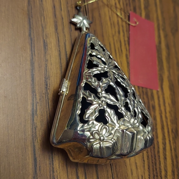 Lenox Christmas Ornament Silverplate Kirk Stieff Vintage 1990 Giving Tree W/ Tag - Picture 3 of 13